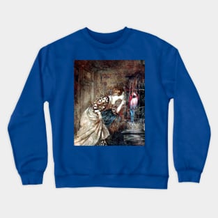 Mary Colven and the Parrot - Arthur Rackham Crewneck Sweatshirt